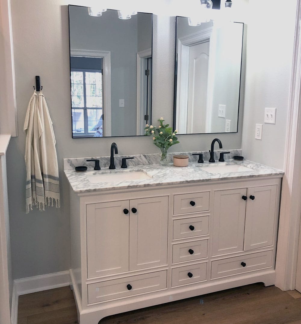 a kitchen with a sink and a window