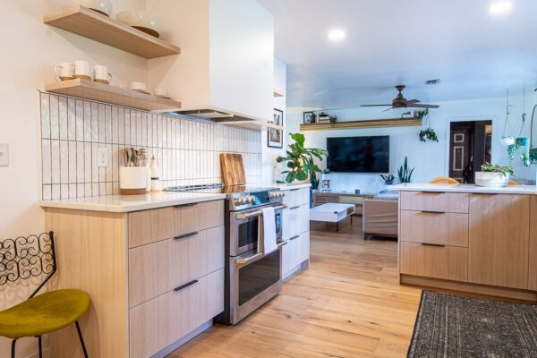 A Kitchen With Hard Wood Floors